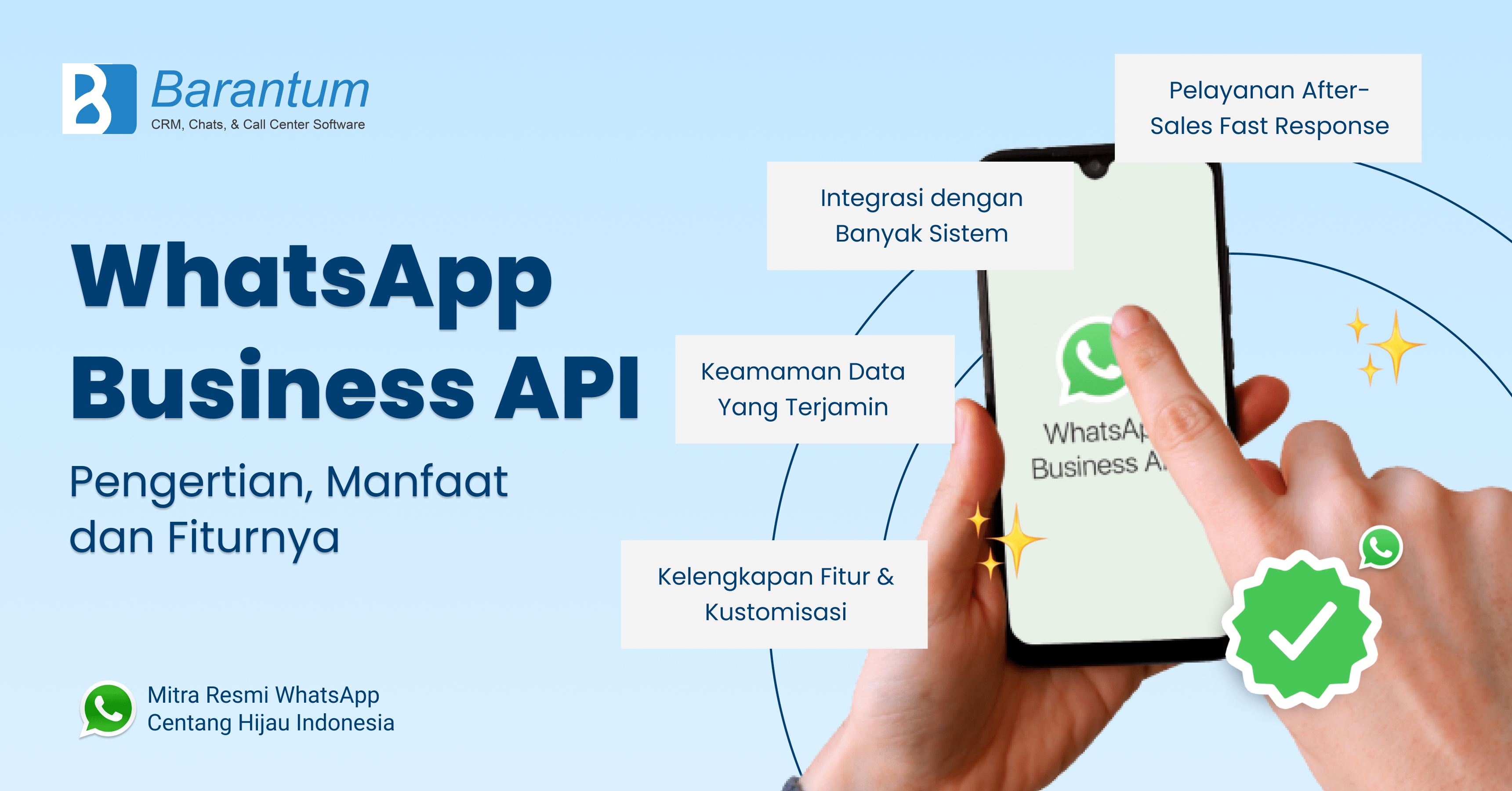 WhatsApp Business API - BSP WA Official Centang Hijau Barantum