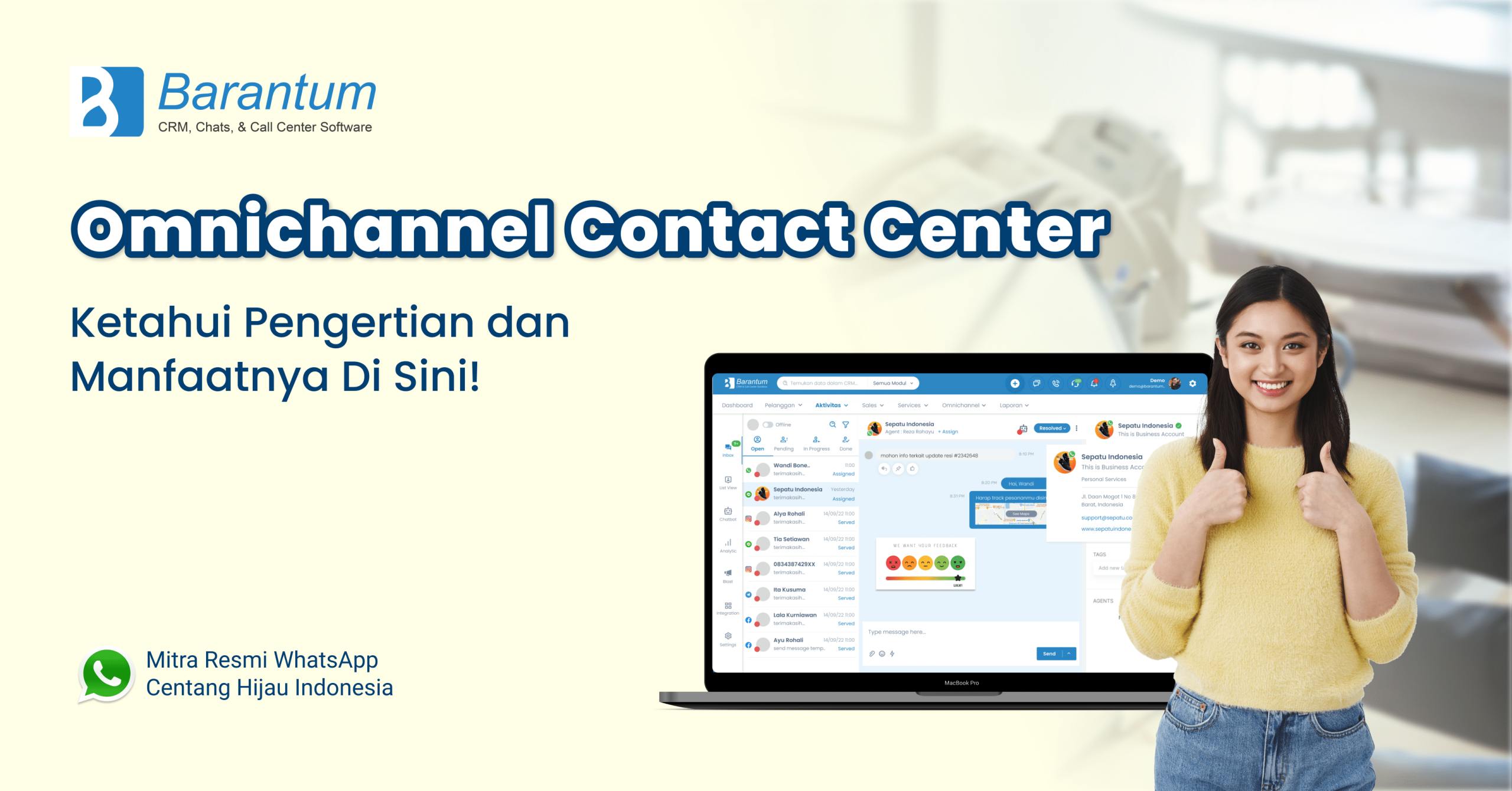 Baca Artikel Tentang "omnichannel contact center adalah " - Barantum