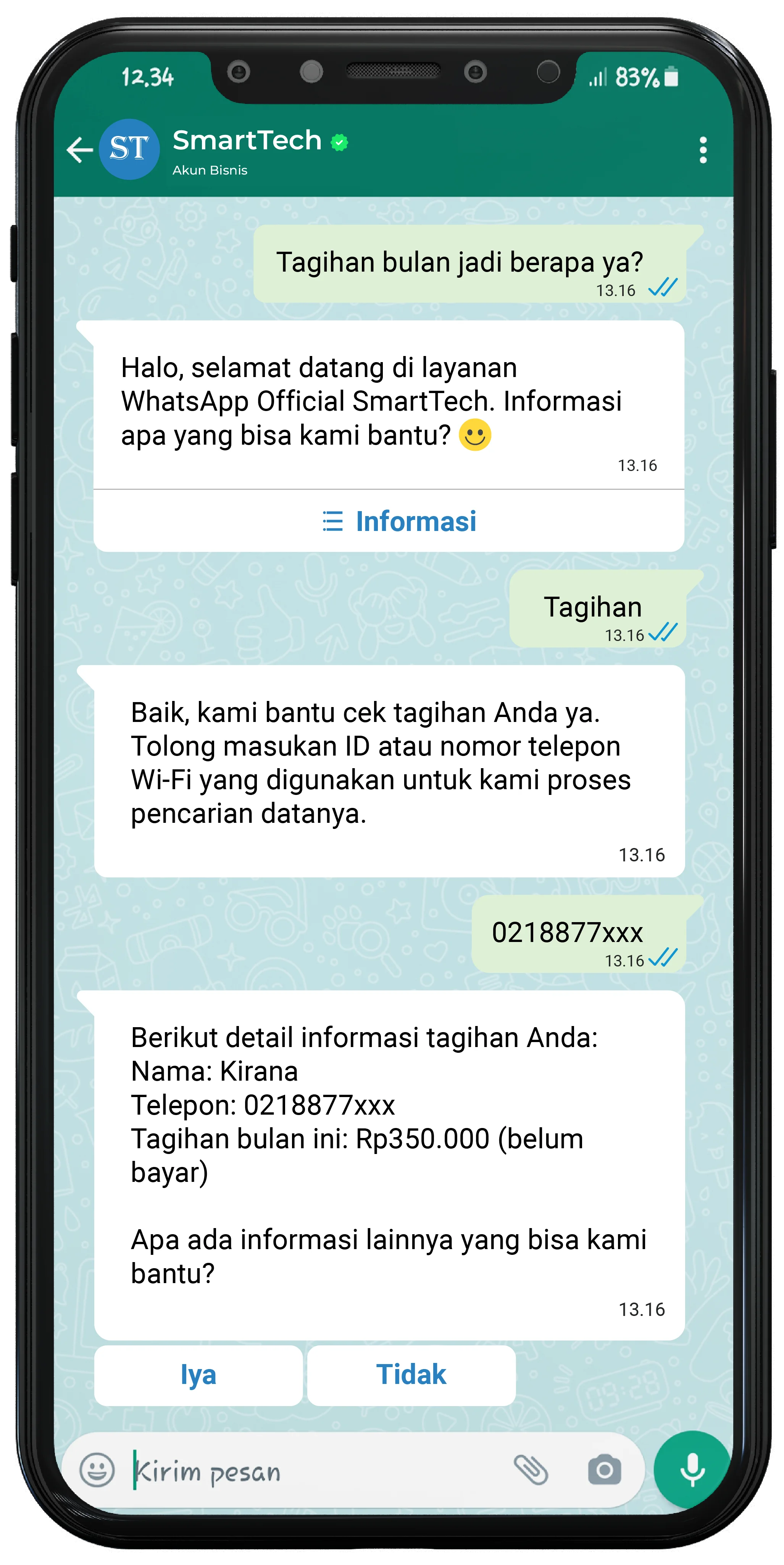 contoh chatbot