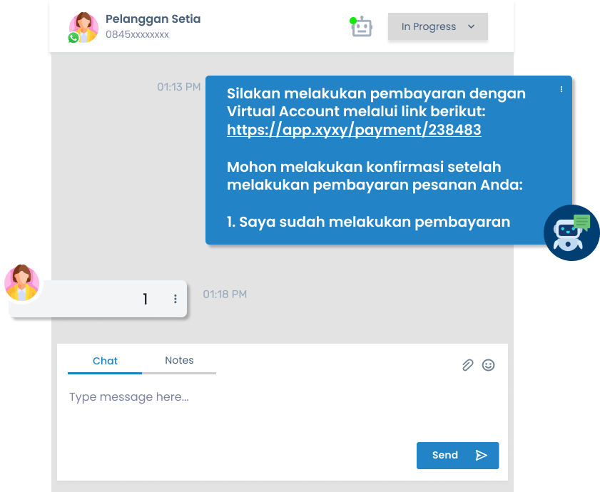 proses pembelian barantum chat