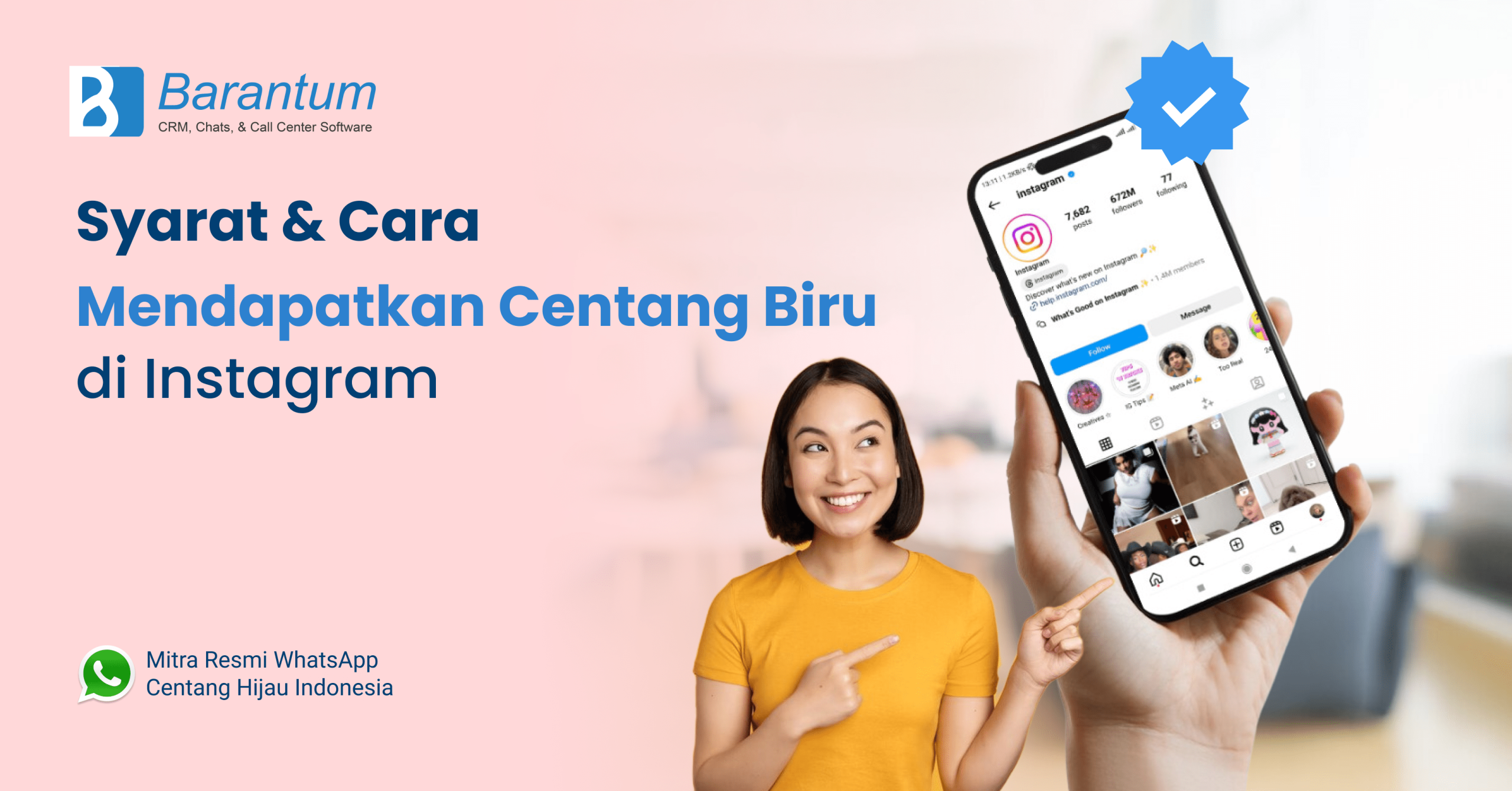 Syarat Cara Mendapatkan Centang Biru di Instagram Syarat Cara Mendapatkan Centang Biru di Instagram