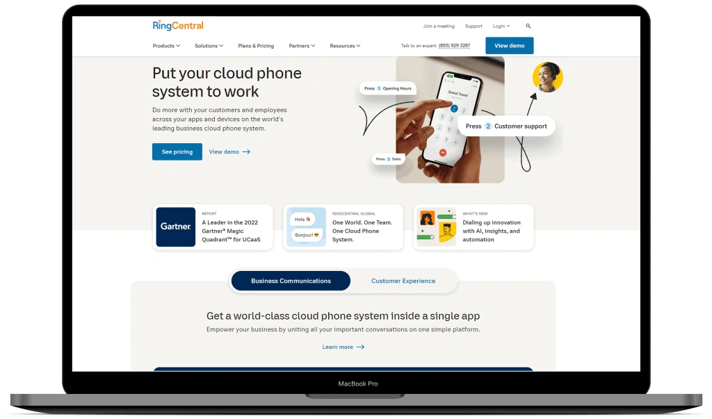 homepage RingCentral homepage RingCentral