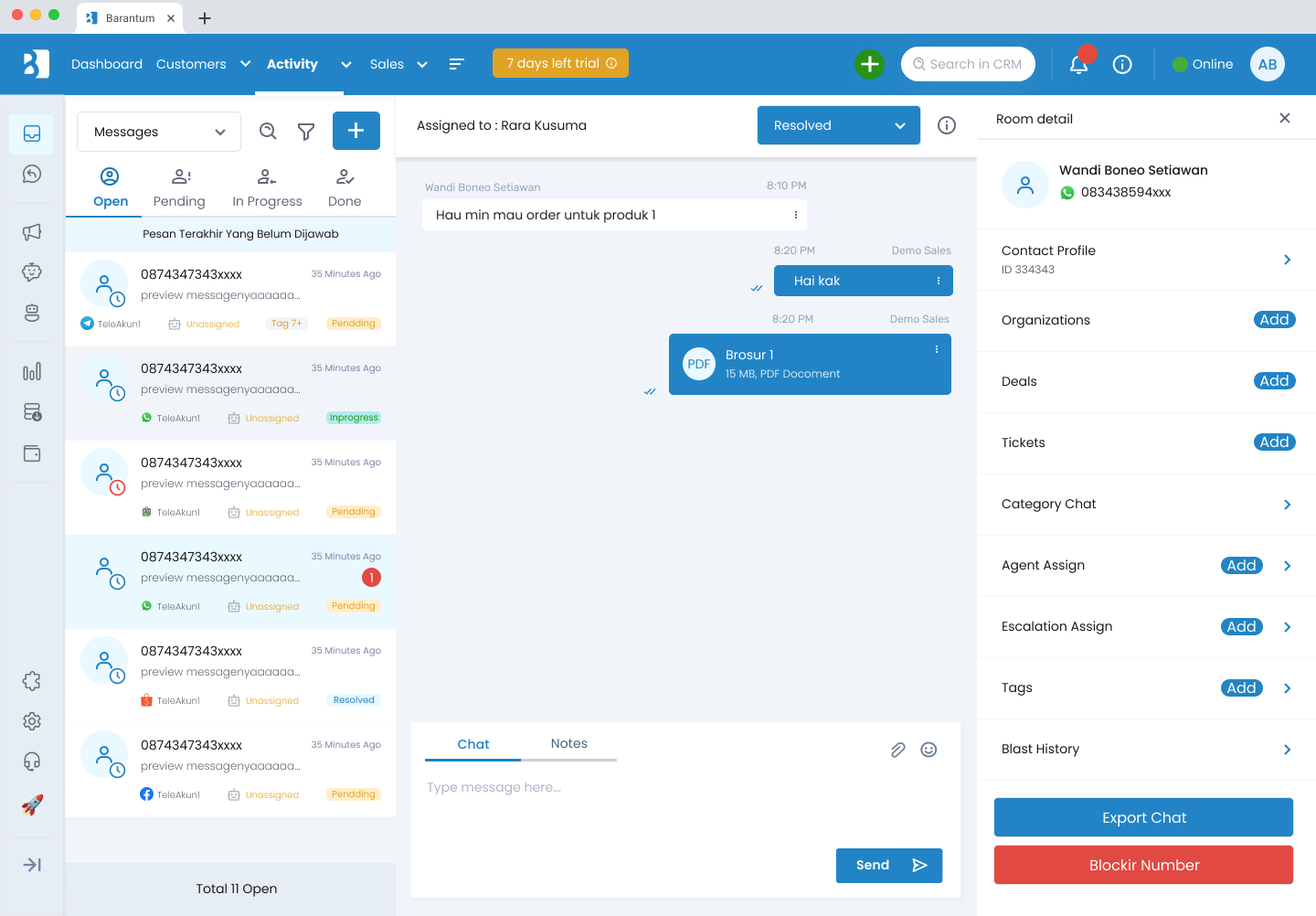 new barantum chat
