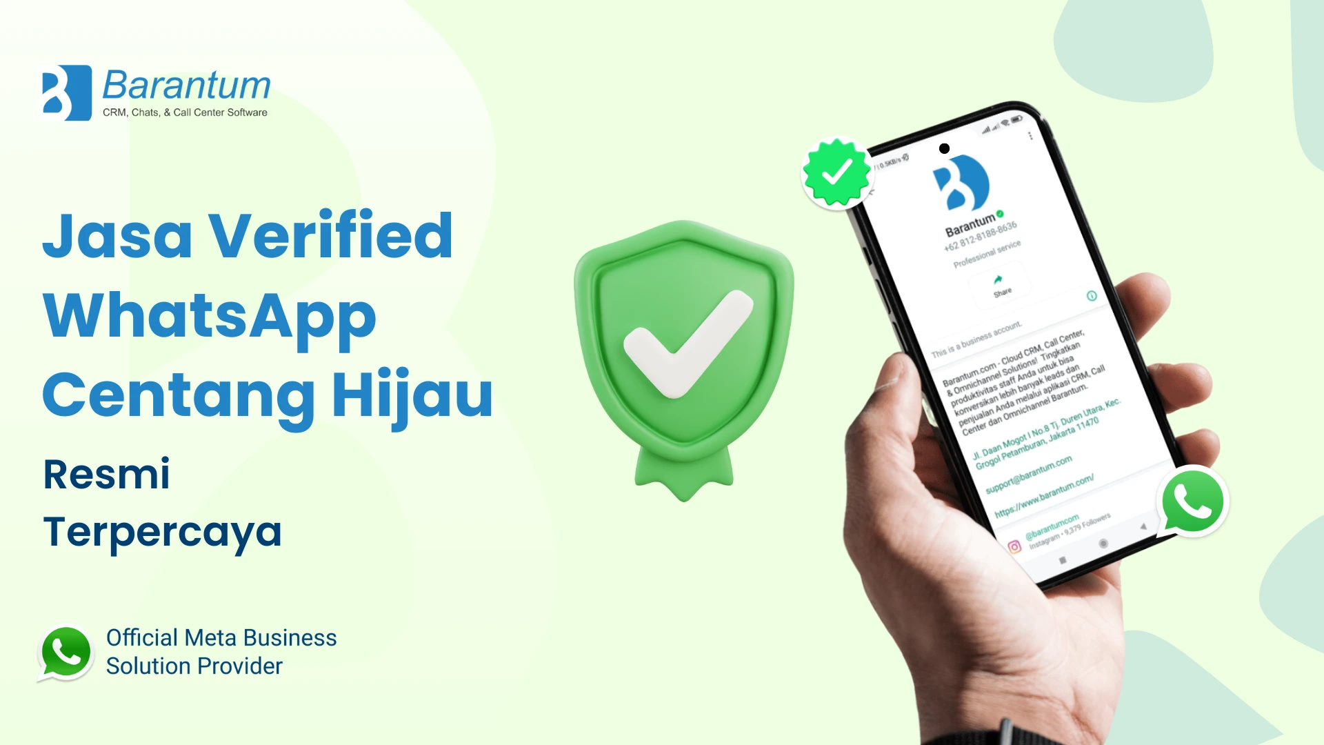 Jasa Verified WhatsApp Centang Hijau Resmi Terpercaya