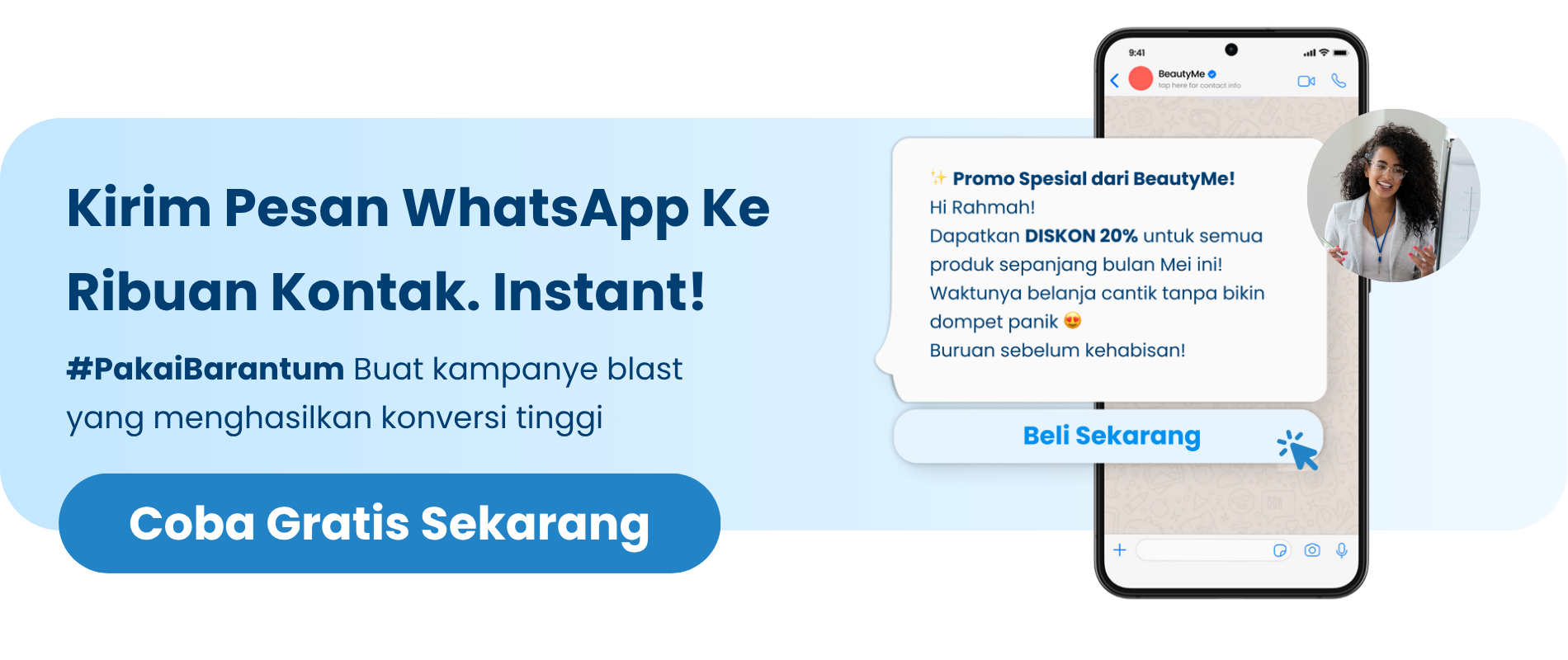 Kirim Blast WhatsApp Ke Ribuan Kontak. Instant! Kirim Blast WhatsApp Ke Ribuan Kontak. Instant!