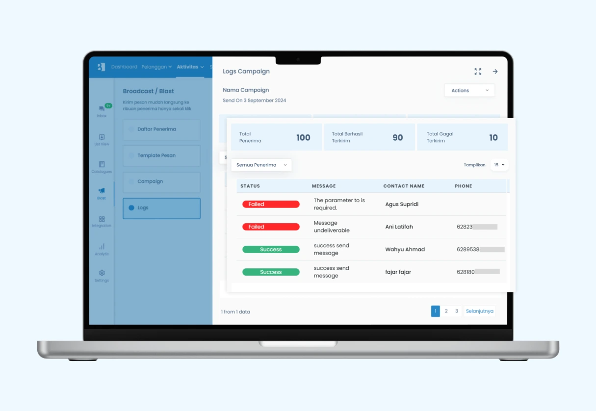 tampilan baru broadcast - log tampilan baru broadcast - log