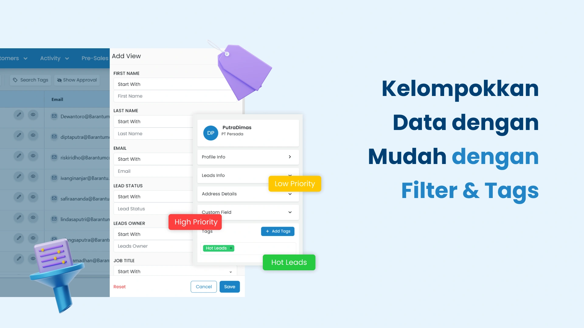 2. tags dan filter