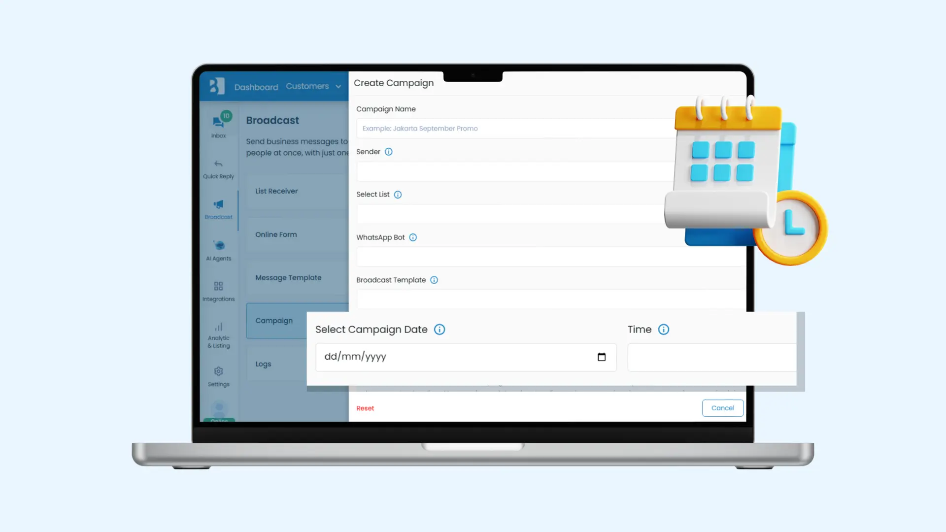 4_Tampilan Monitor Laporan Broadcast