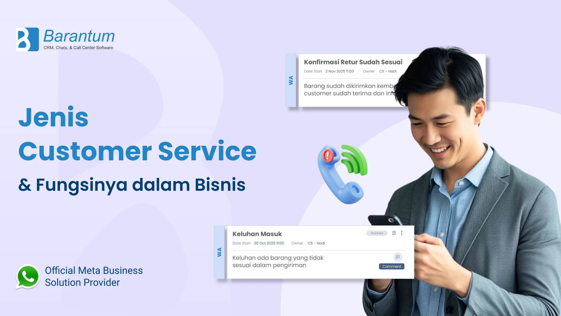 Jenis Customer Service & Fungsinya dalam Bisnis