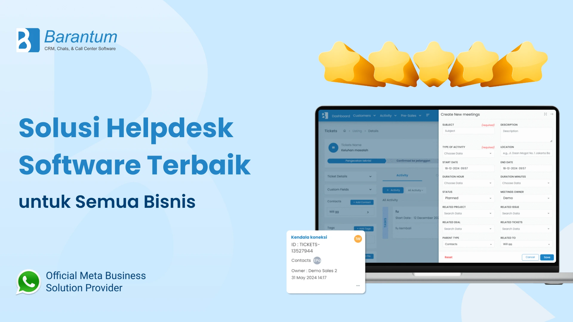 Solusi Helpdesk Software Terbaik untuk Semua Bisnis