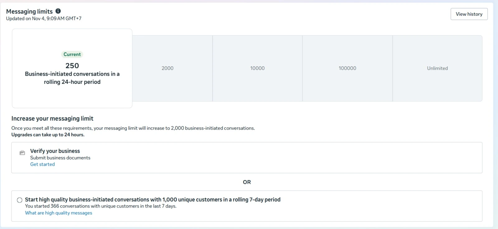 limits 250 limits 250