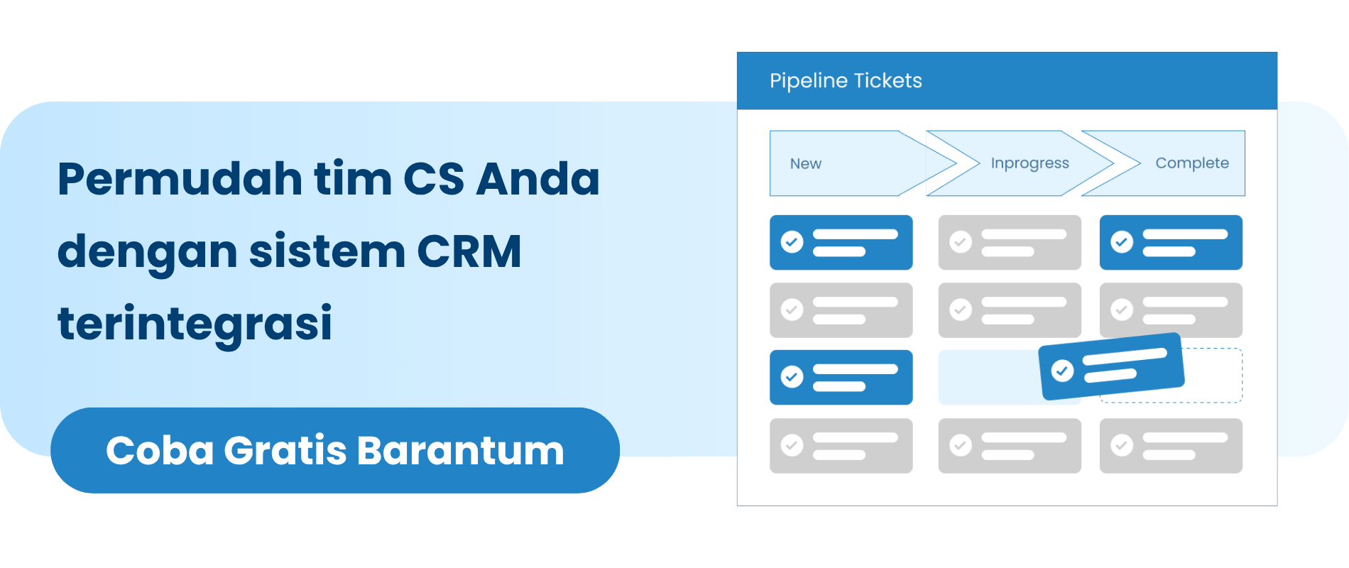 Permudah tim CS Anda dengan sistem CRM terintegrasi Permudah tim CS Anda dengan sistem CRM terintegrasi