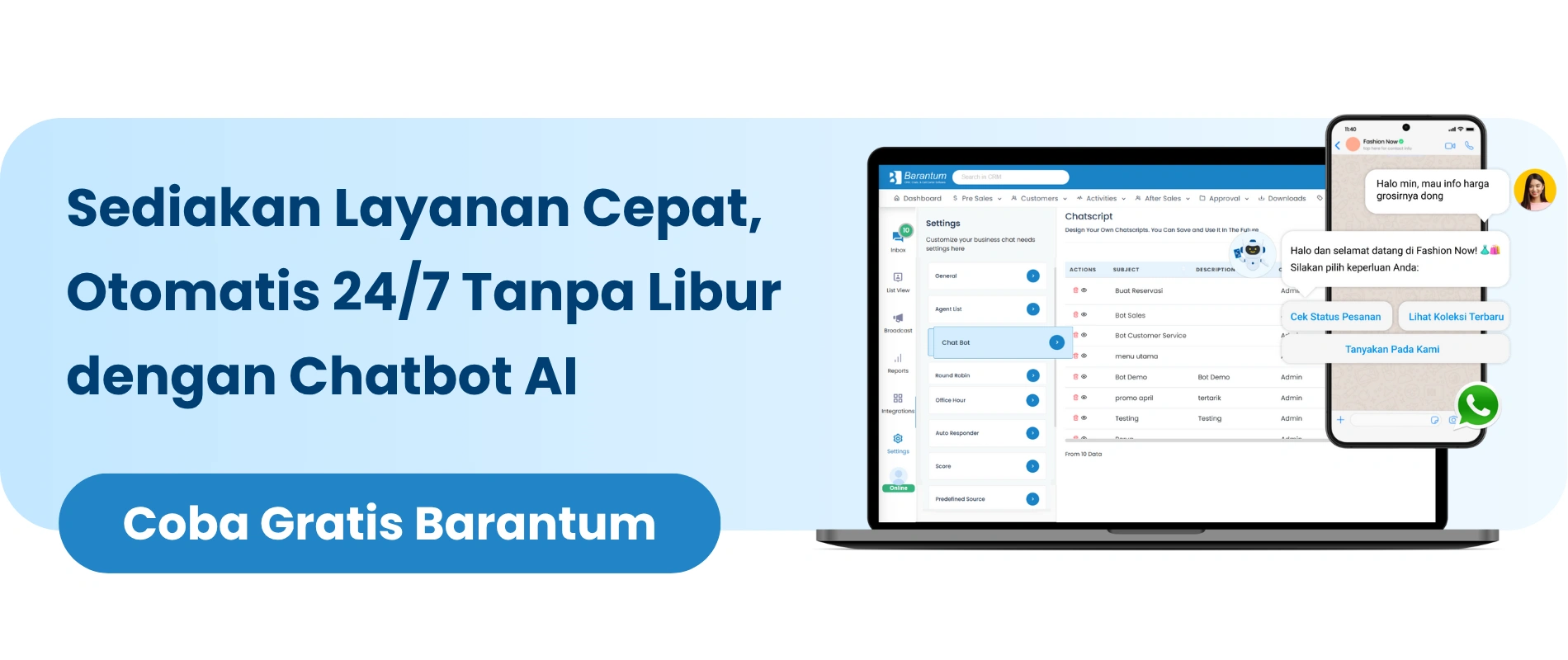 Chatbot AI Barantum