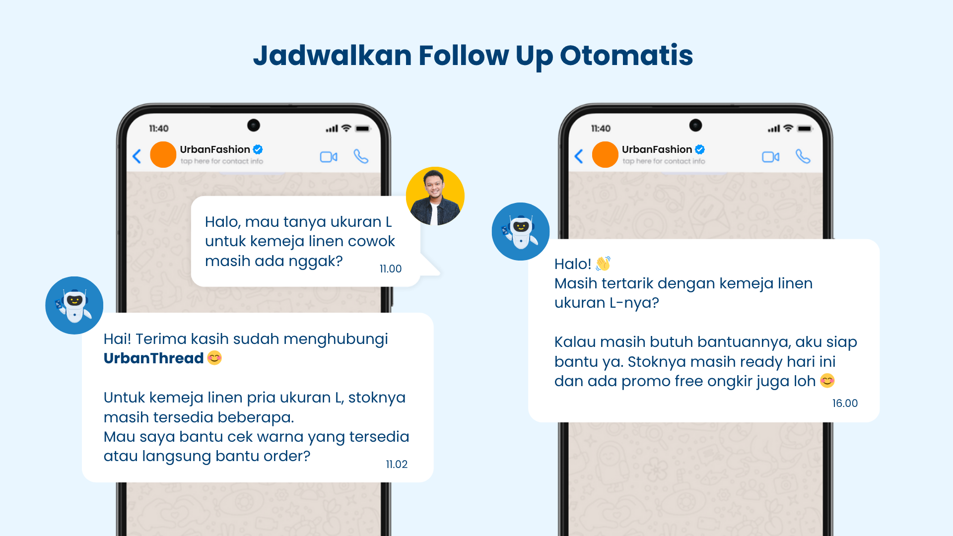 Chatbot AI FU otomatis Chatbot AI FU otomatis