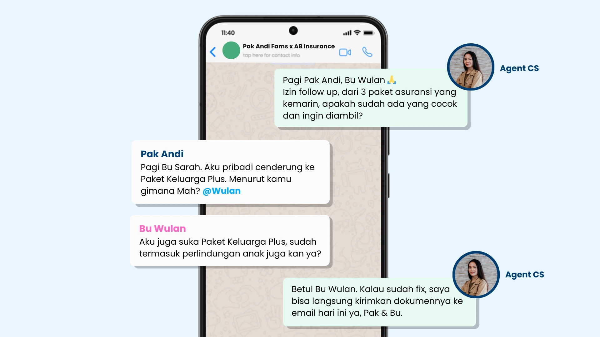 Contoh grup chat 1 Contoh grup chat 1