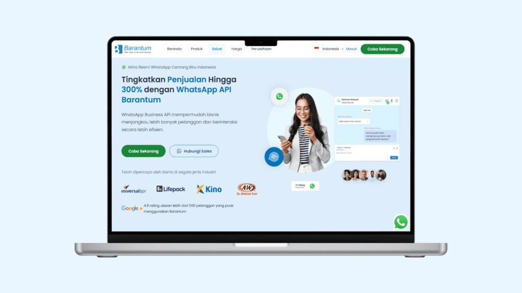 Hero WhasApp Business API Barantum Hero WhasApp Business API Barantum