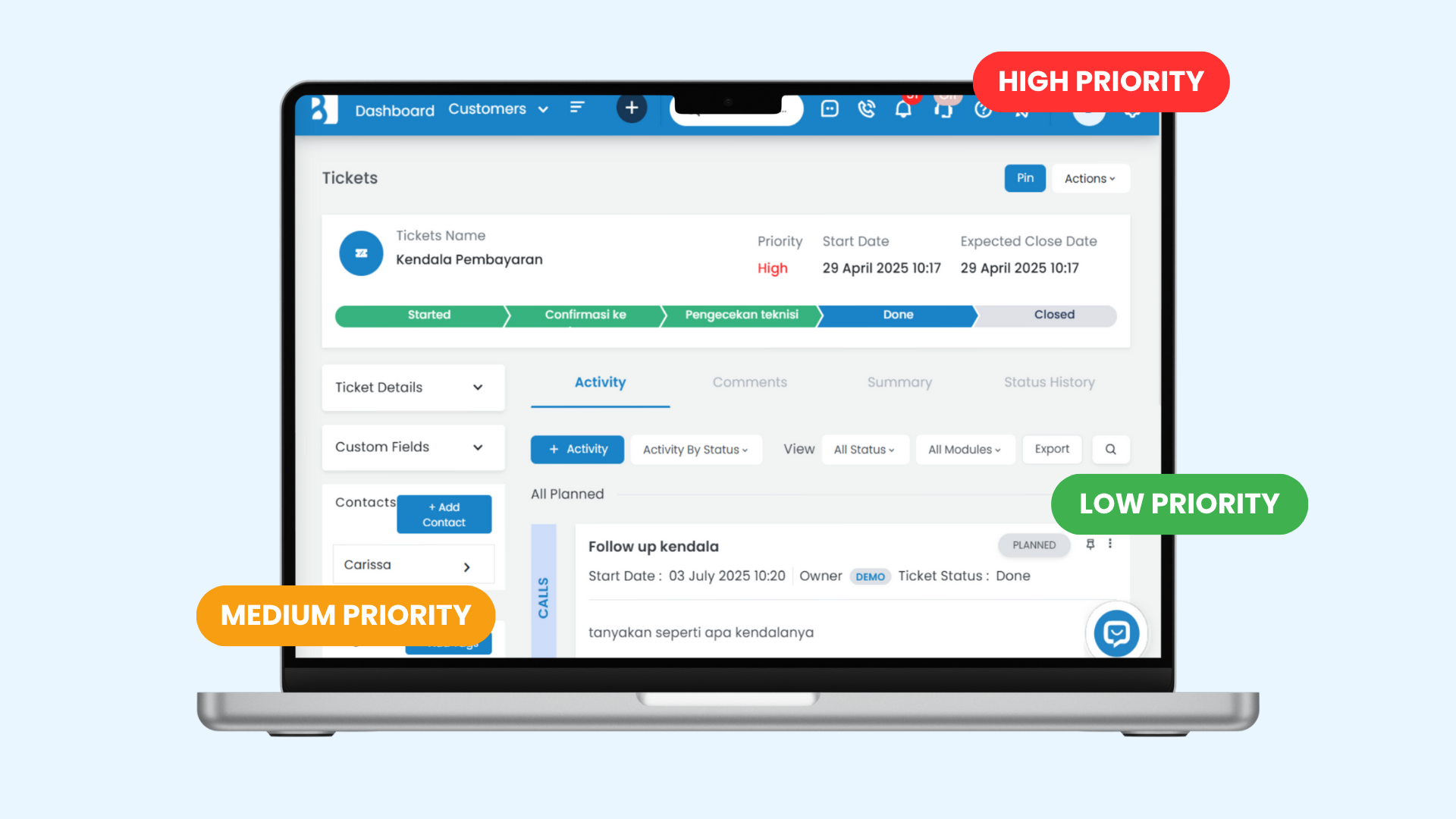Mudah Atur Prioritas Ticket Mudah Atur Prioritas Ticket