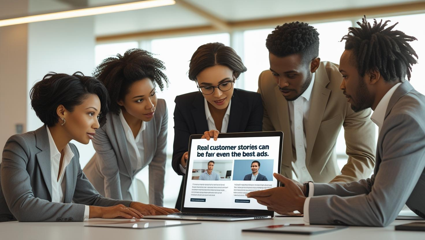 Tim bisnis mendiskusikan kampanye konten. Tim bisnis mendiskusikan kampanye konten.