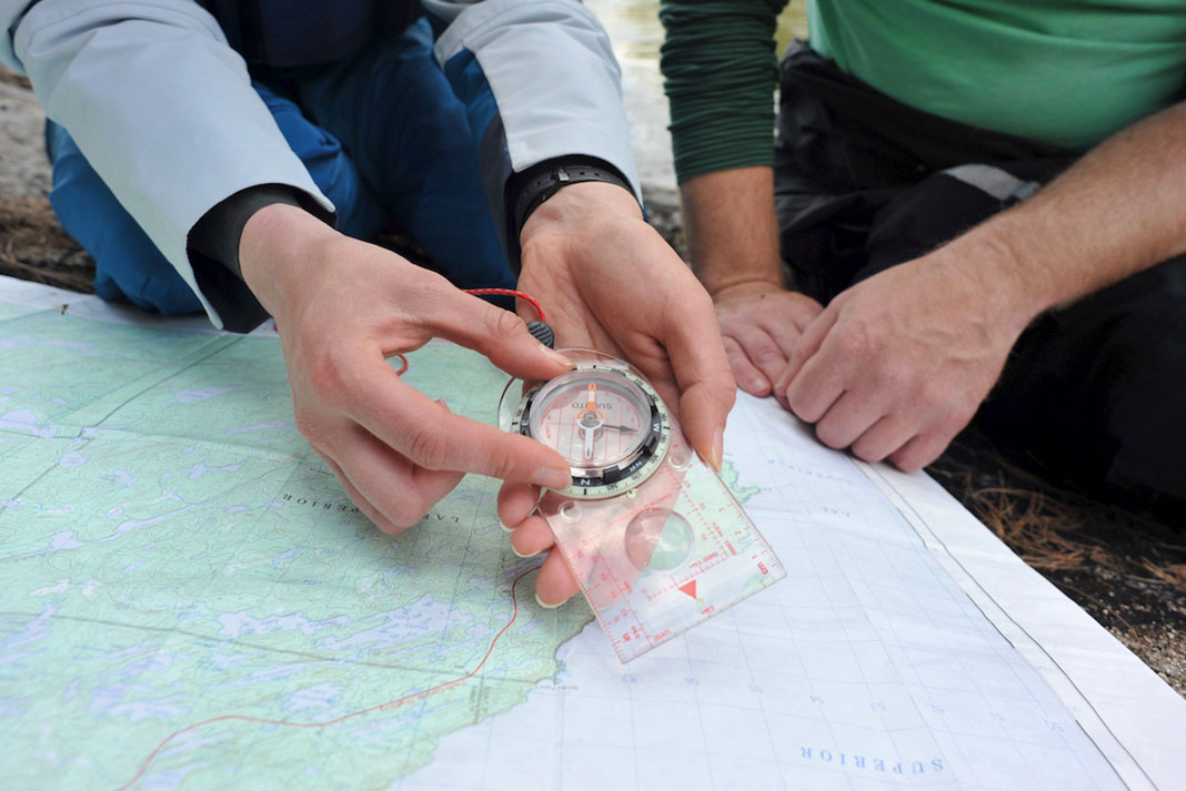 Compass-navigating