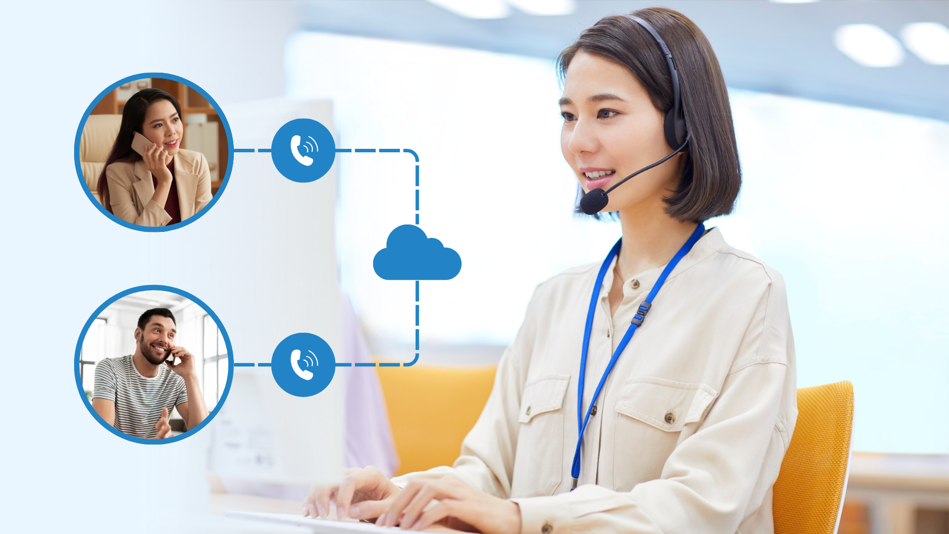 Ilustrasi Auto Dialer System Ilustrasi Auto Dialer System