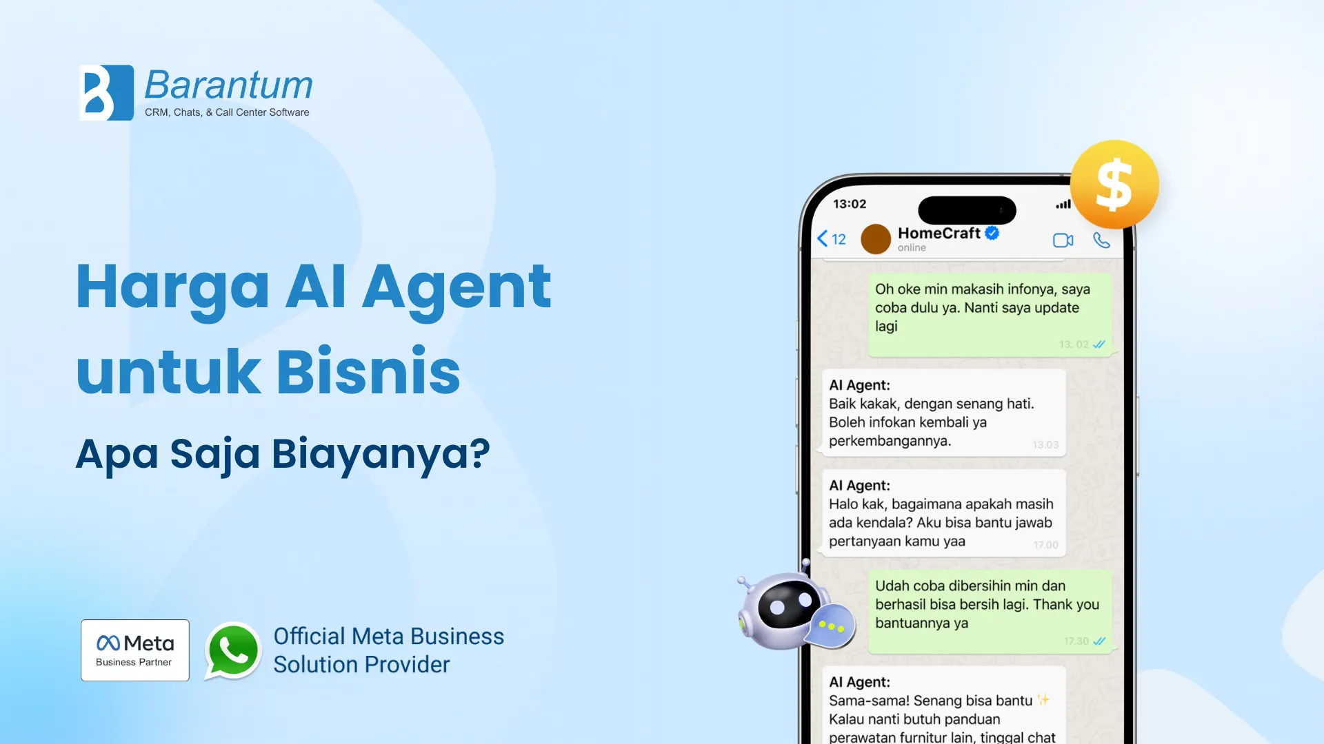 Harga AI Agent untuk Bisnis Apa Saja Biayanya