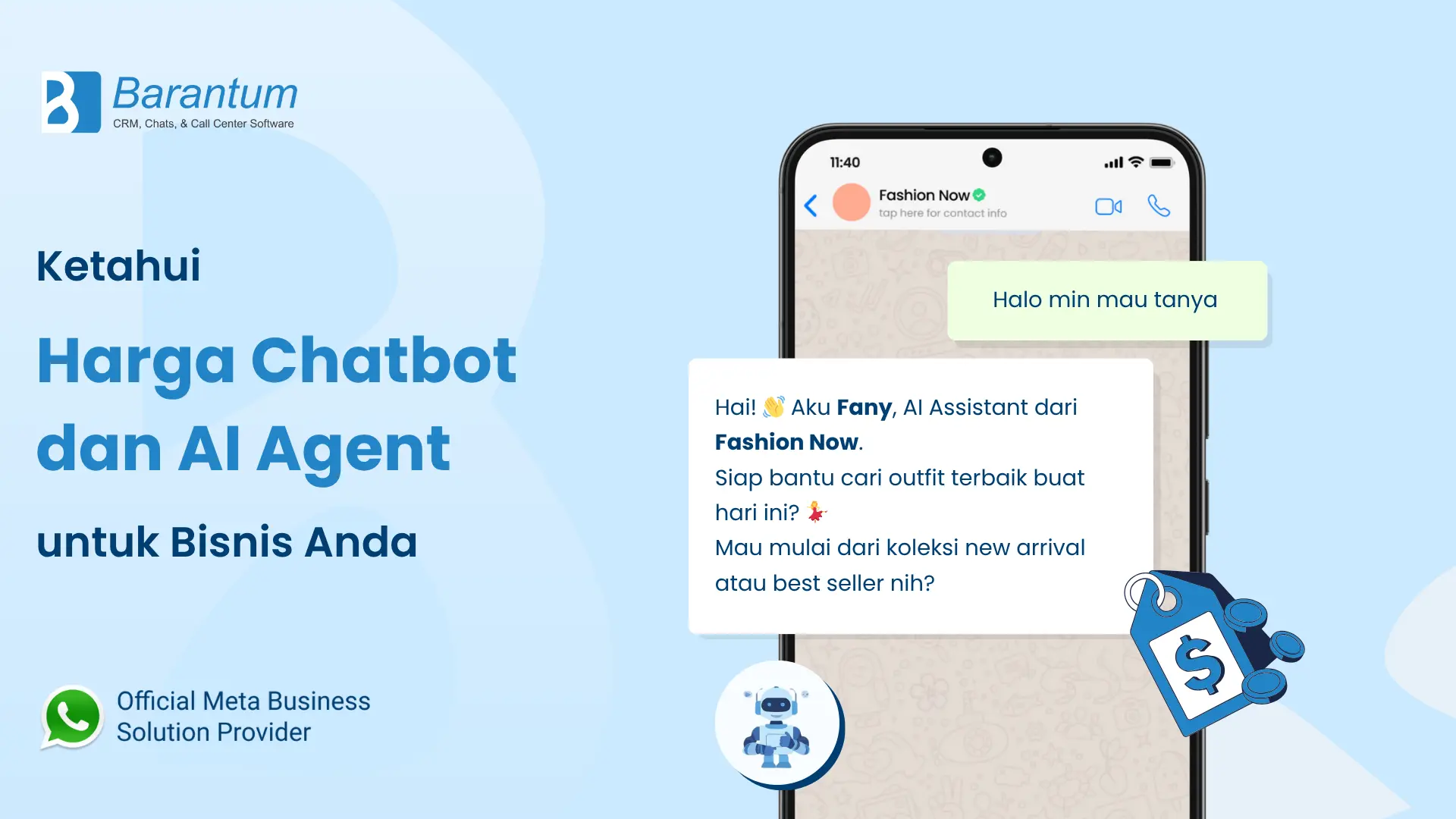 Harga Chatbot dan AI Agent