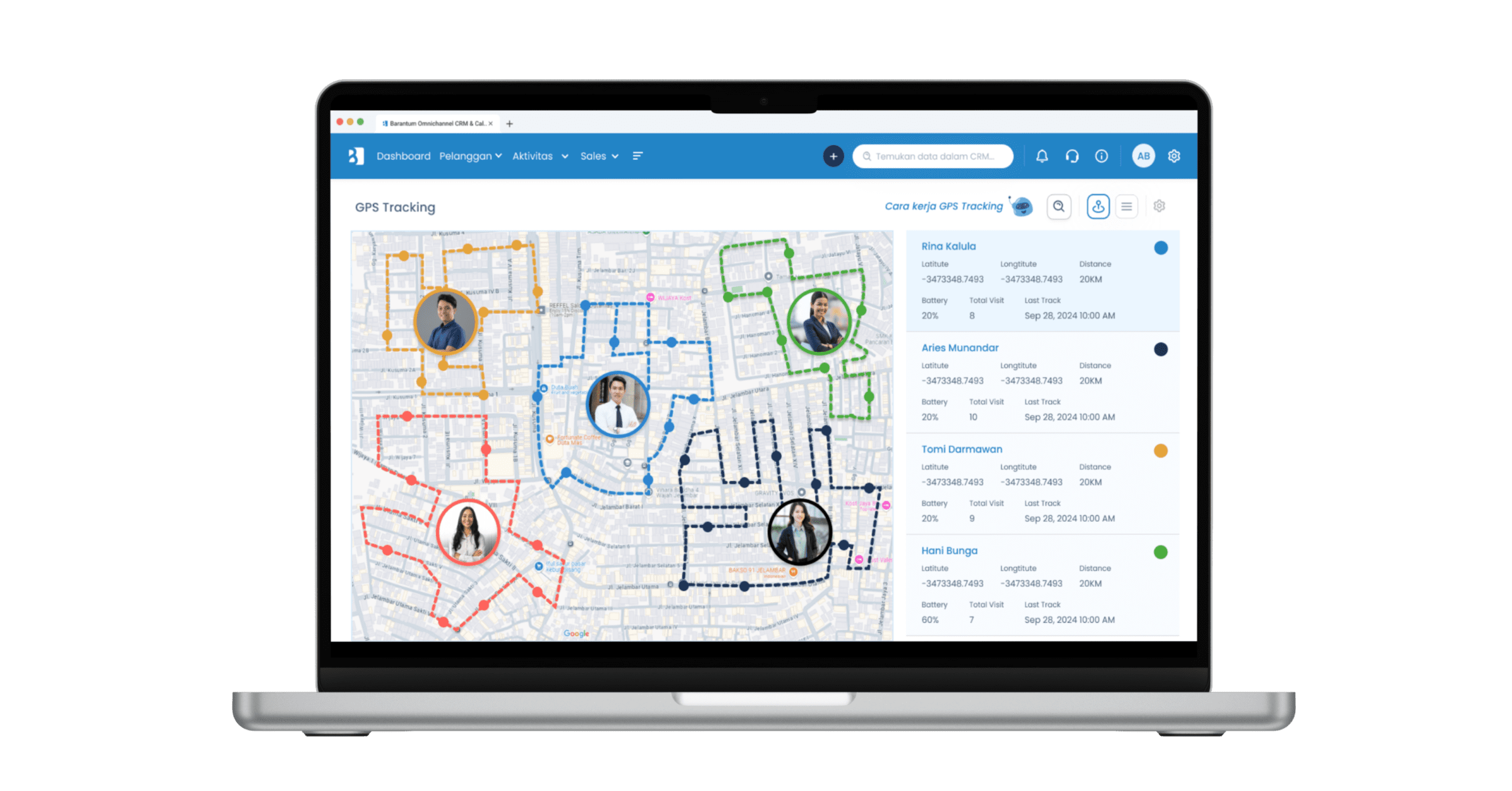 Monitor Sales Lapangan lebih Mudah dengan Barantum CRM