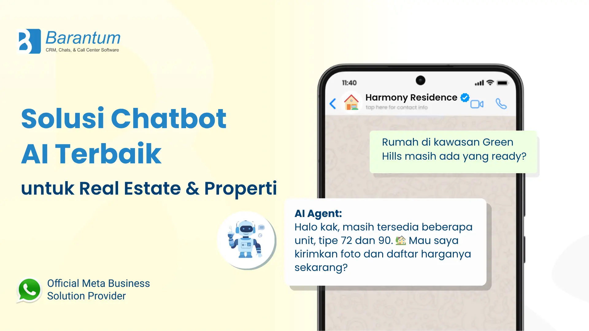 Solusi Chatbot AI Terbaik untuk Real Estate