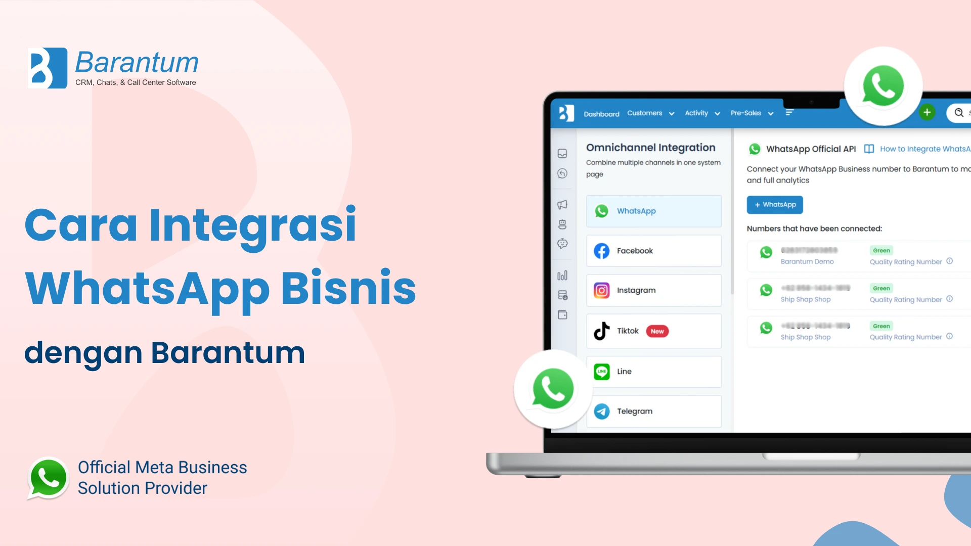 Cara Integrasi WhatsApp Bisnis dengan Barantum