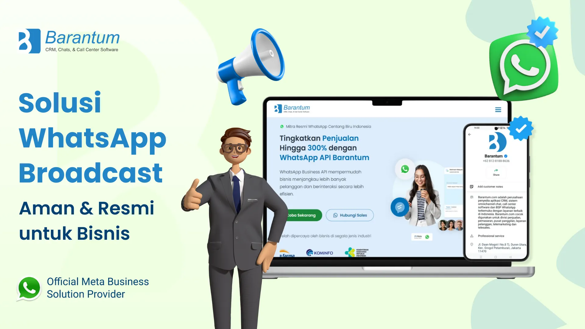 Solusi WhatsApp Broadcast Aman & Resmi untuk Bisnis