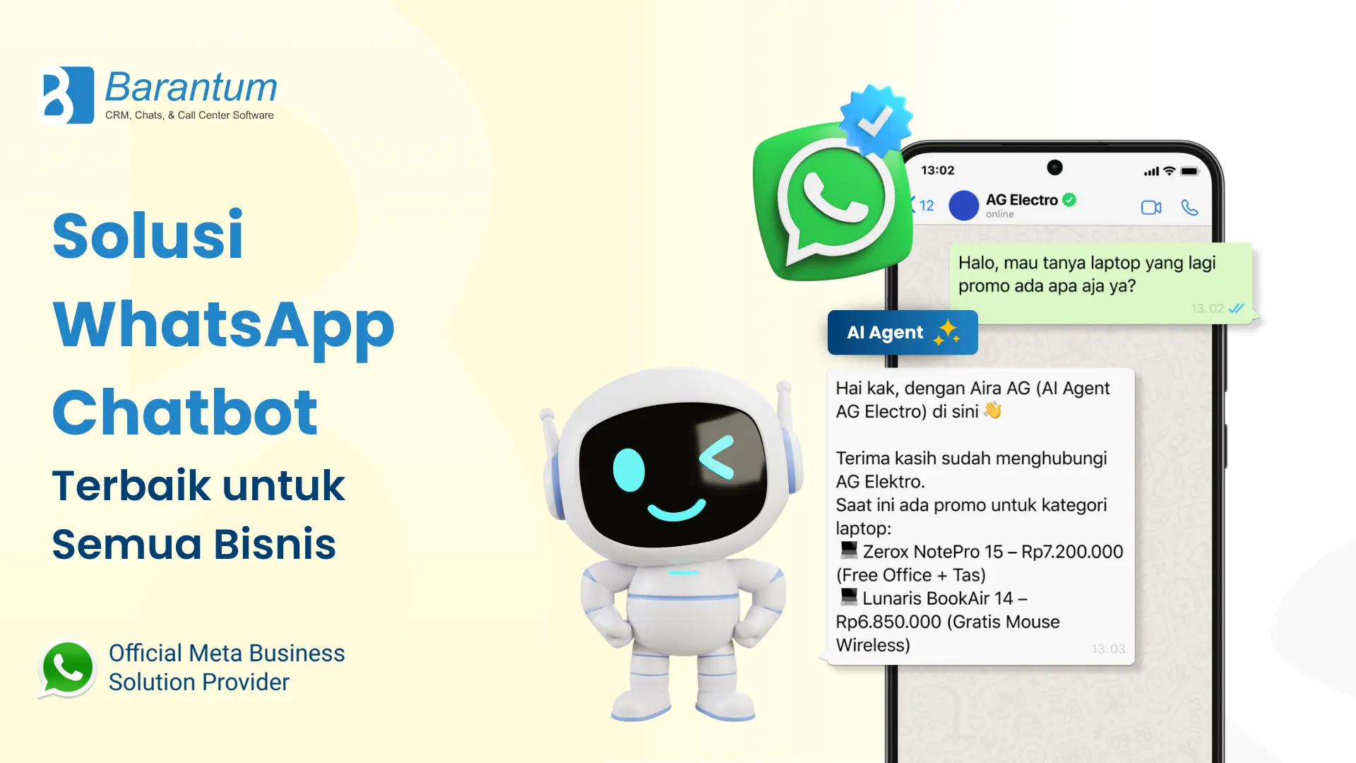 Solusi WhatsApp Chatbot Terbaik untuk Semua Bisnis