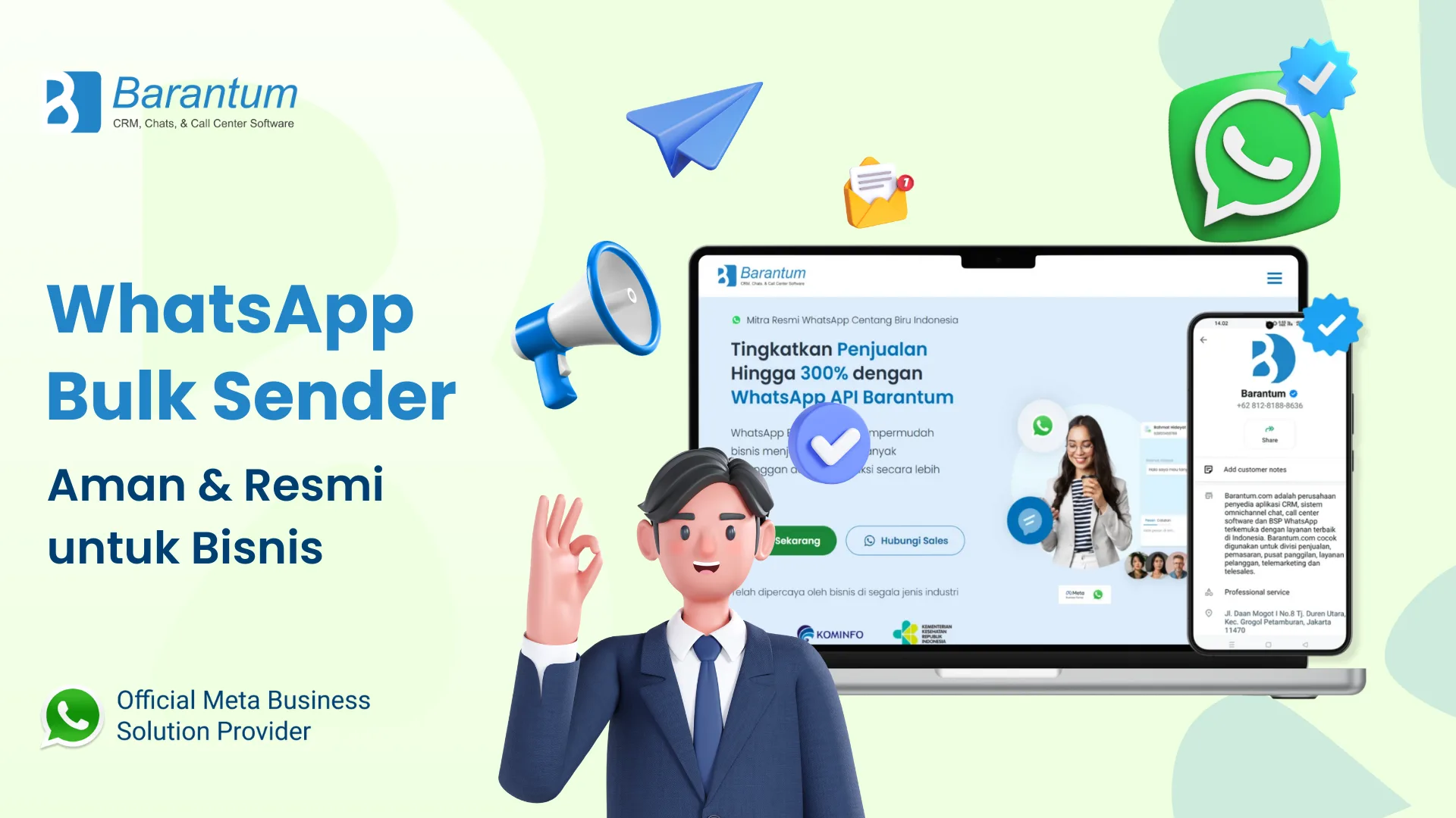 WhatsApp Bulk Sender yang Aman & Resmi untuk Bisnis