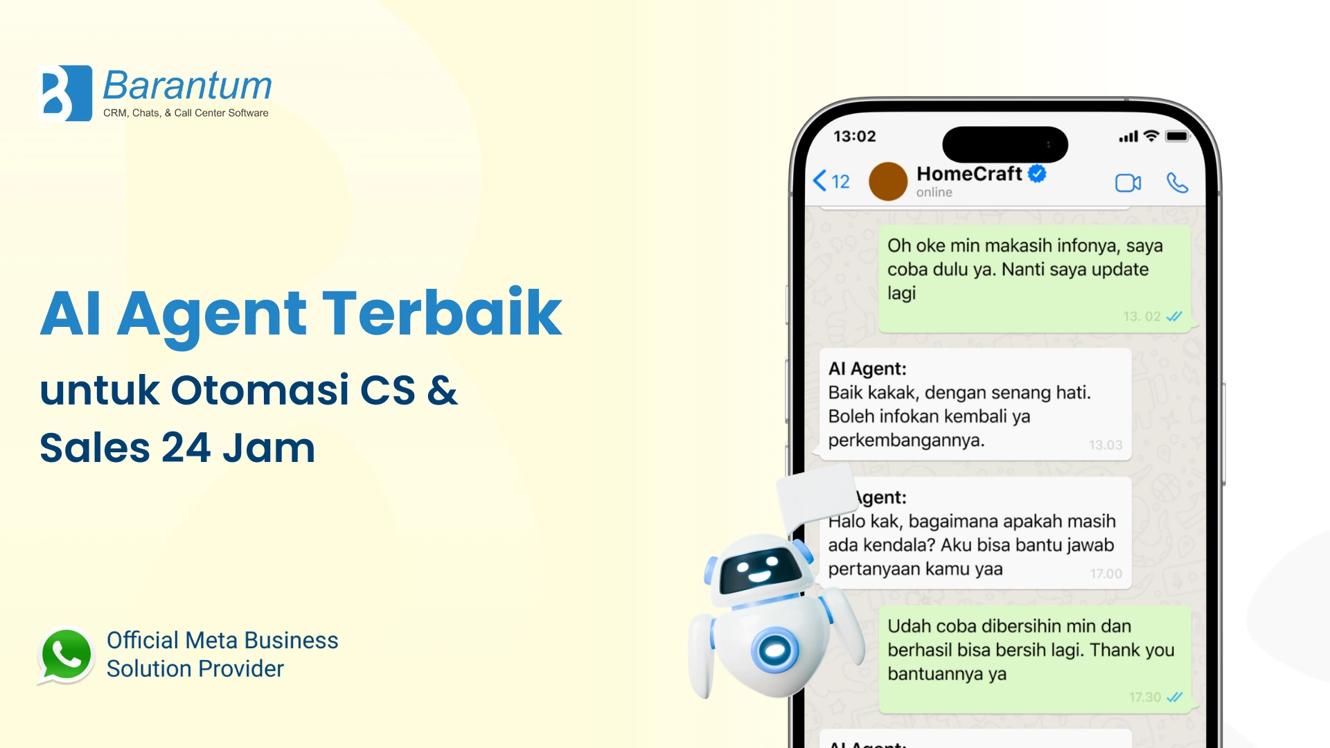 AI Agent Terbaik untuk Otomasi CS & Sales 24 Jam