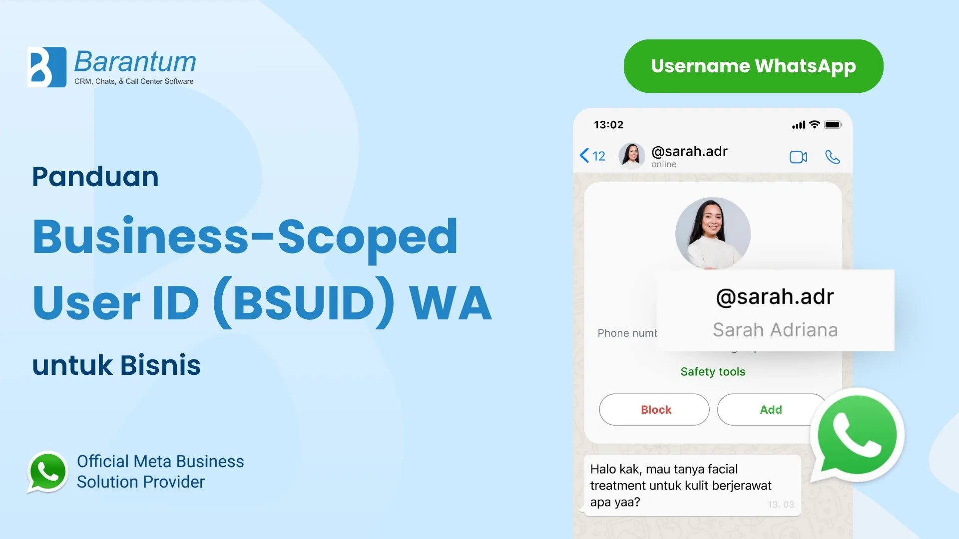Panduan Bysiness-Scoped User ID (BSUID) WA