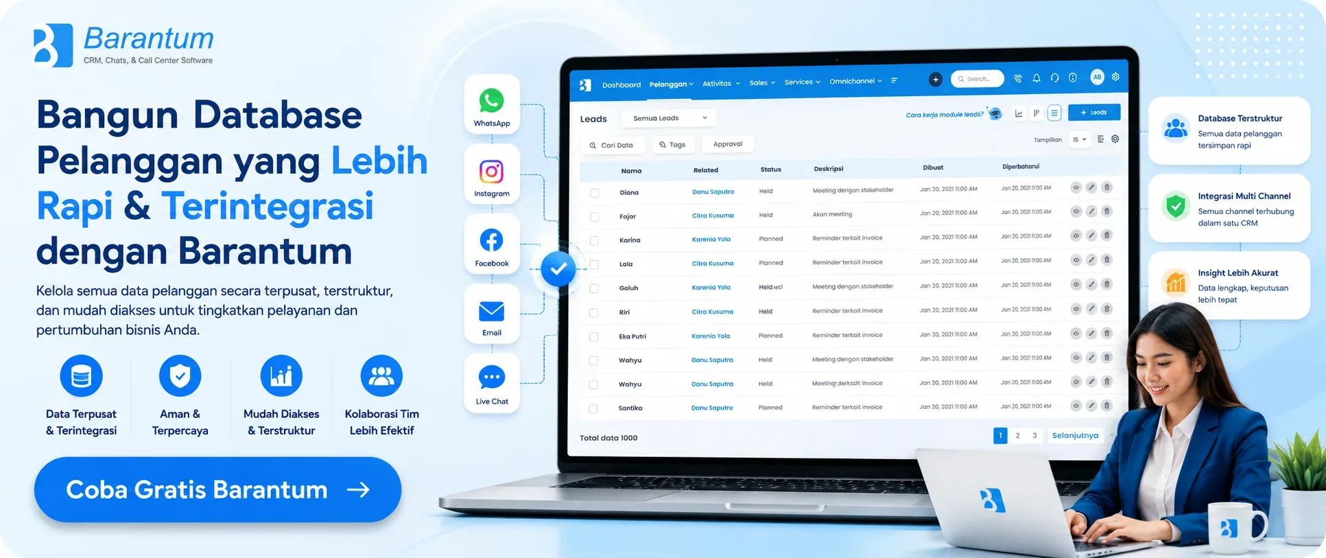 Bangun Database Pelanggan yang Lebih Rapi & Terintegrasi dengan Barantum Bangun Database Pelanggan yang Lebih Rapi & Terintegrasi dengan Barantum