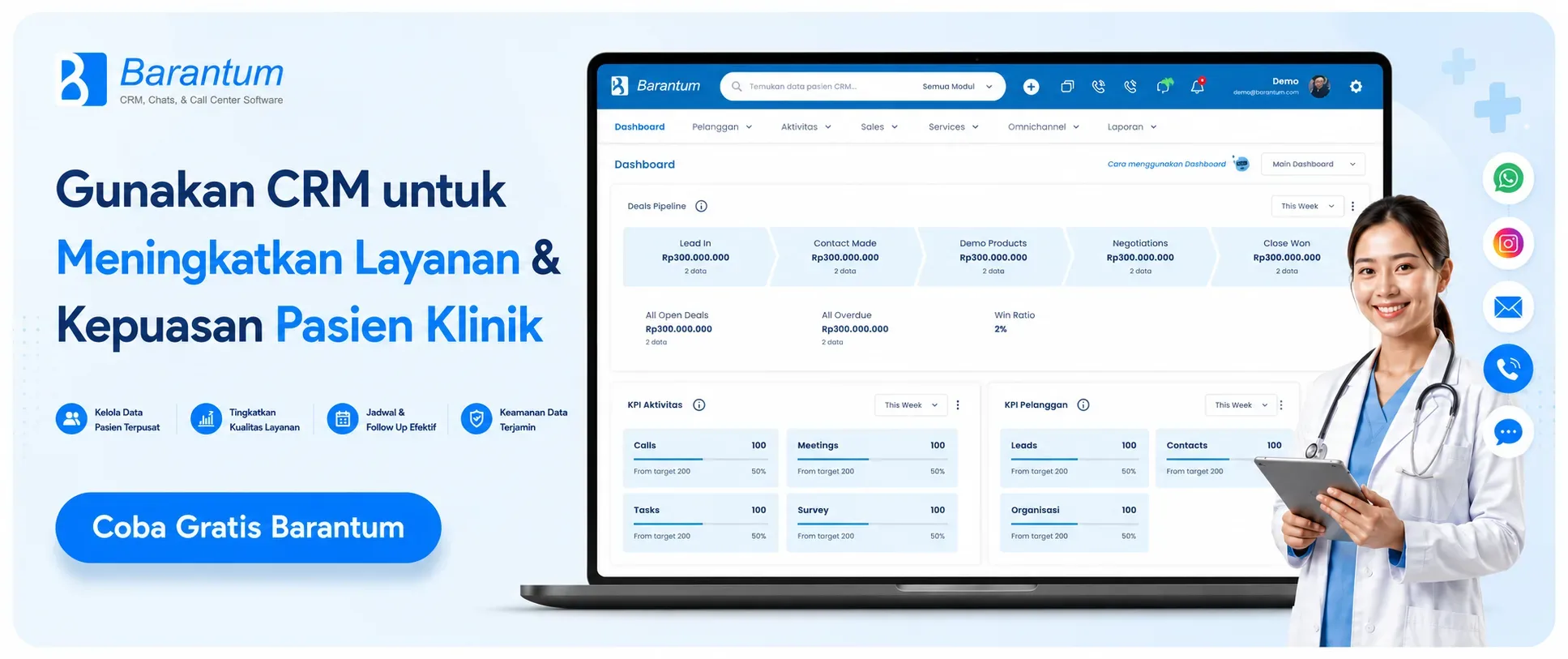 Gunakan CRM untuk Meningkatkan Layanan & Kepuasan Pasien Klinik Gunakan CRM untuk Meningkatkan Layanan & Kepuasan Pasien Klinik