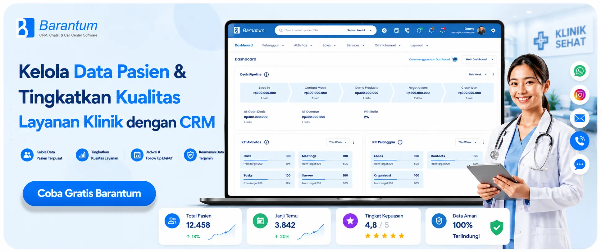 Kelola Data Pasien & Tingkatkan Kualitas Layanan Klinik dengan CRM Kelola Data Pasien & Tingkatkan Kualitas Layanan Klinik dengan CRM