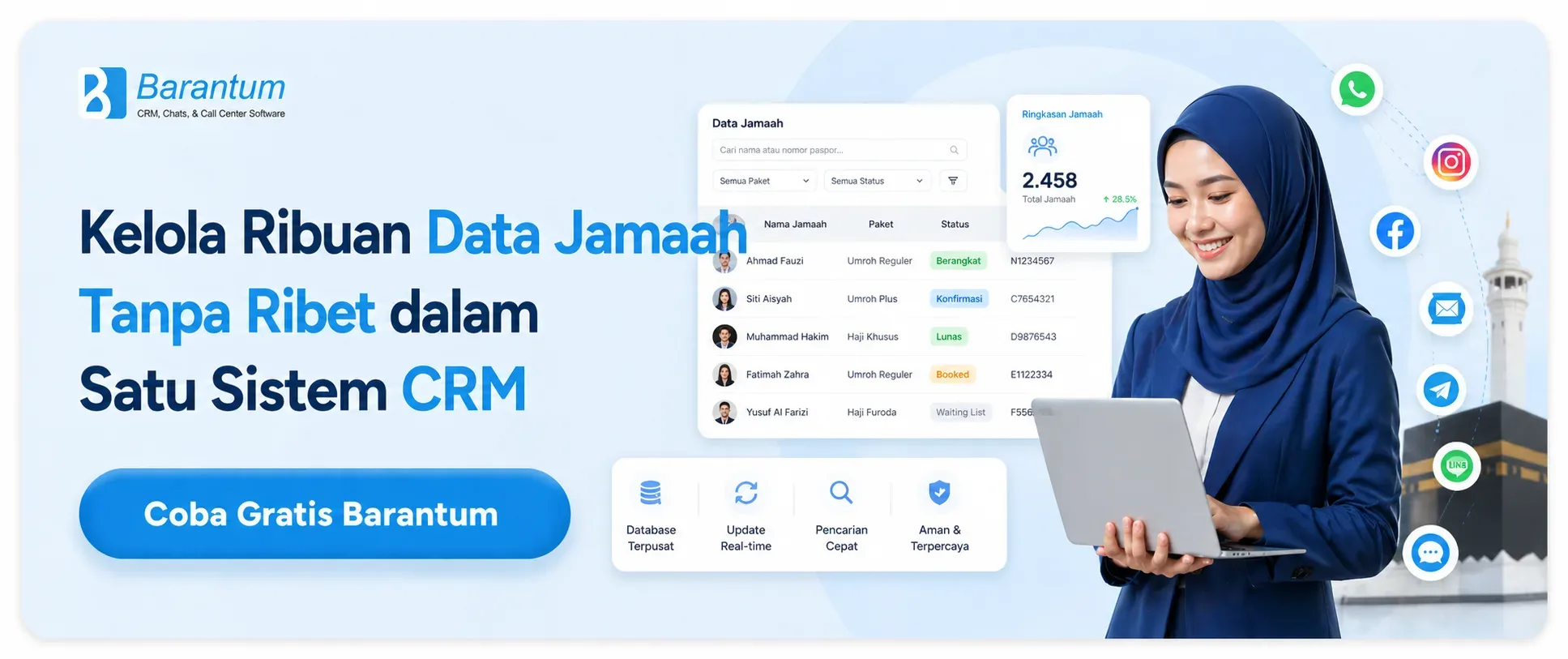 Kelola Ribuan Data Jamaah Tanpa Ribet dalam Satu Sistem CRM Kelola Ribuan Data Jamaah Tanpa Ribet dalam Satu Sistem CRM