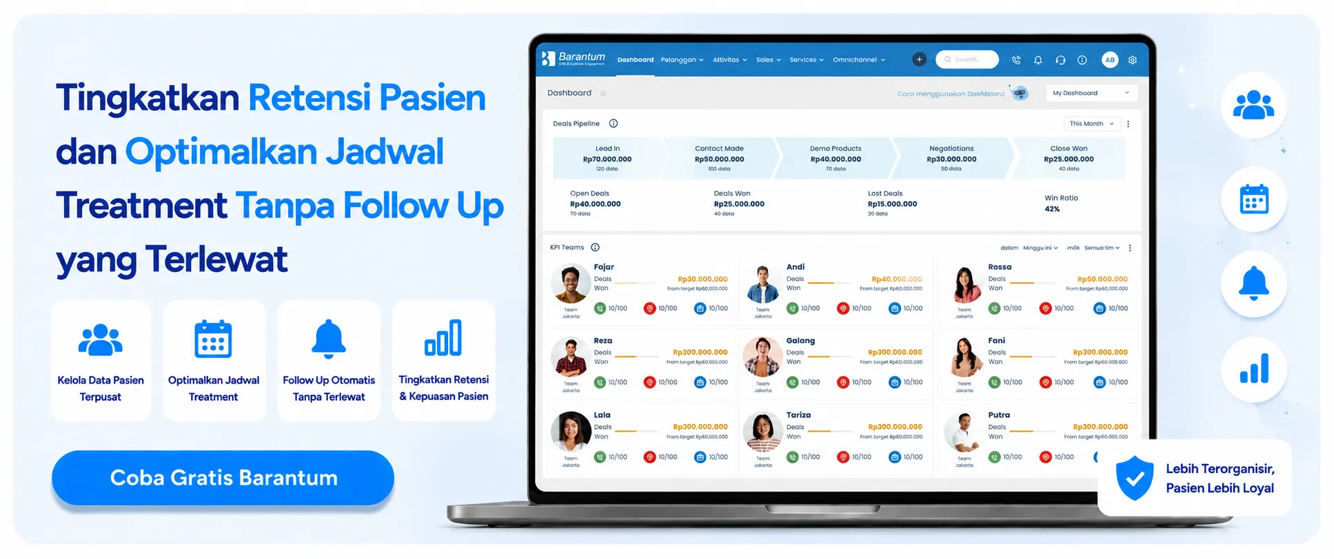 Tingkatkan Retensi Pasien dan Optimalkan Jadwal Treatment Tanpa Follow Up yang Terlewat Tingkatkan Retensi Pasien dan Optimalkan Jadwal Treatment Tanpa Follow Up yang Terlewat