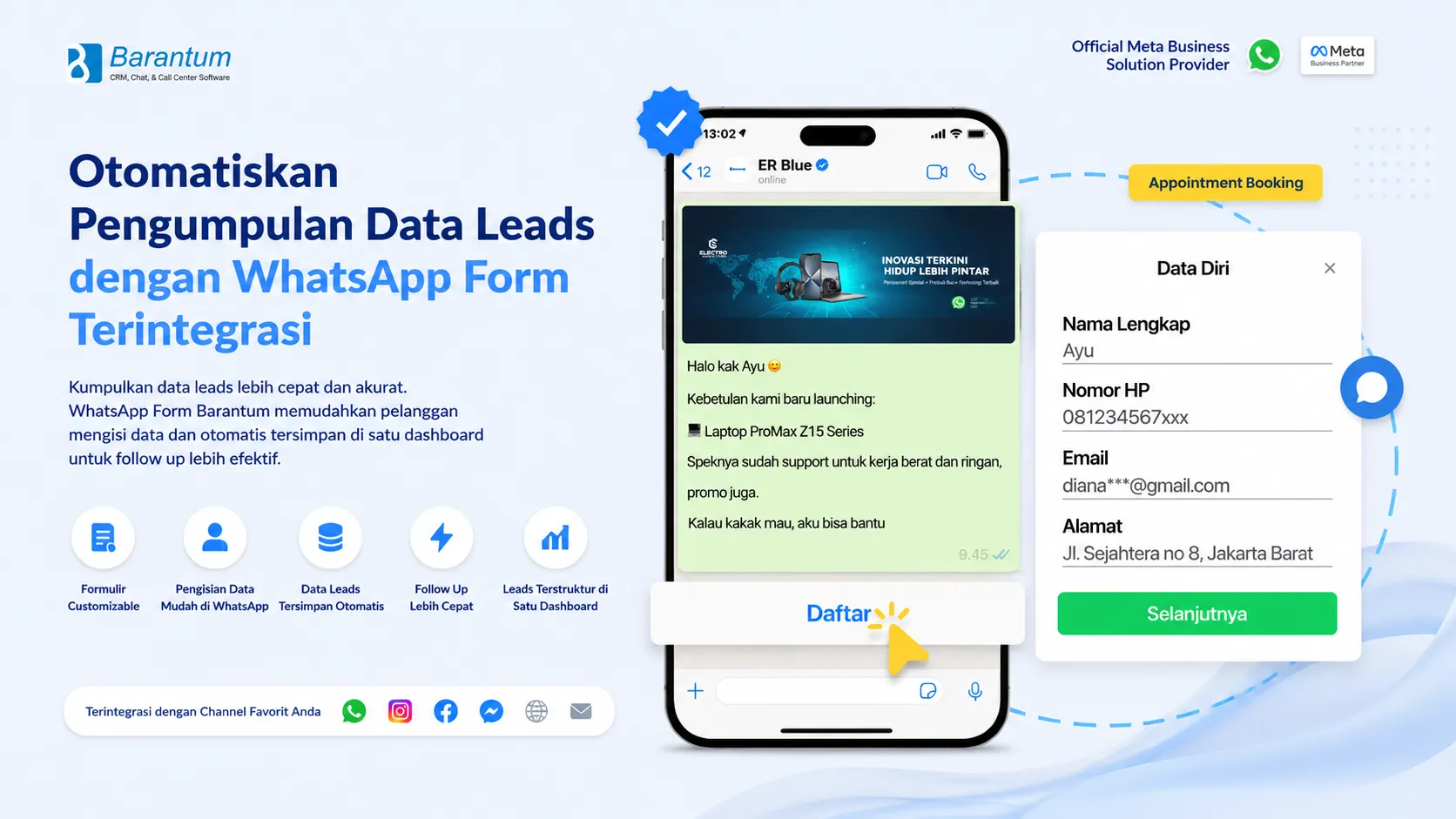 WhatsApp Form Barantum Bantu Bisnis Kumpulkan Leads Lebih Efektif
