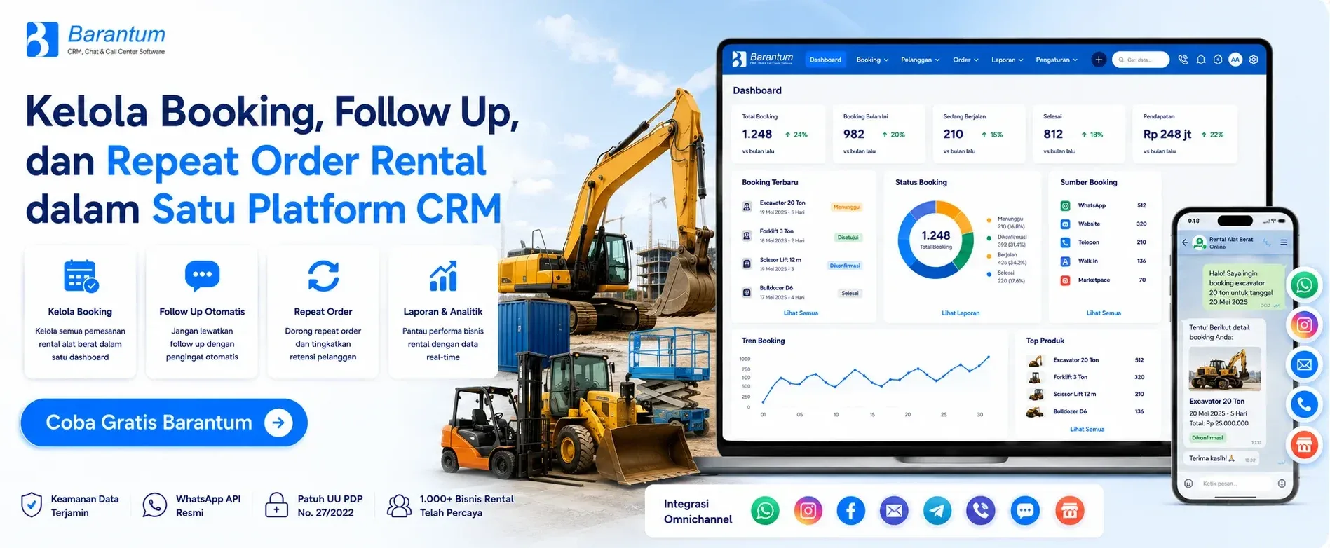 Kelola Booking, Follow Up, dan Repeat Order Rental dalam Satu Platform CRM Kelola Booking, Follow Up, dan Repeat Order Rental dalam Satu Platform CRM