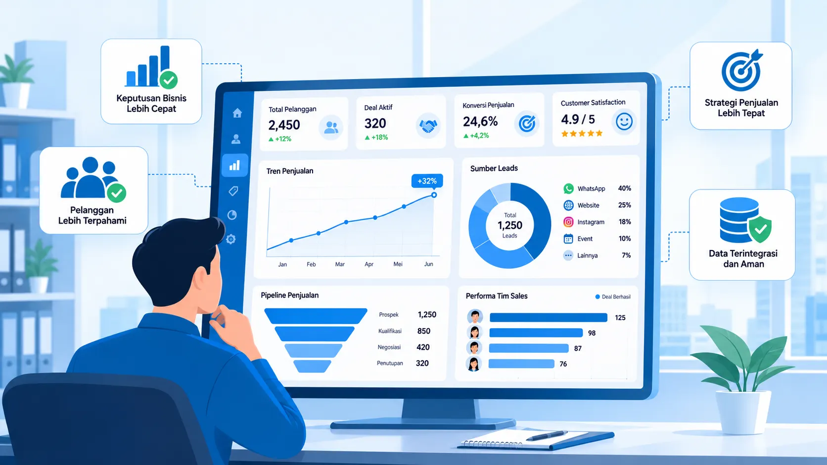 Ilustrasi CRM Analitik