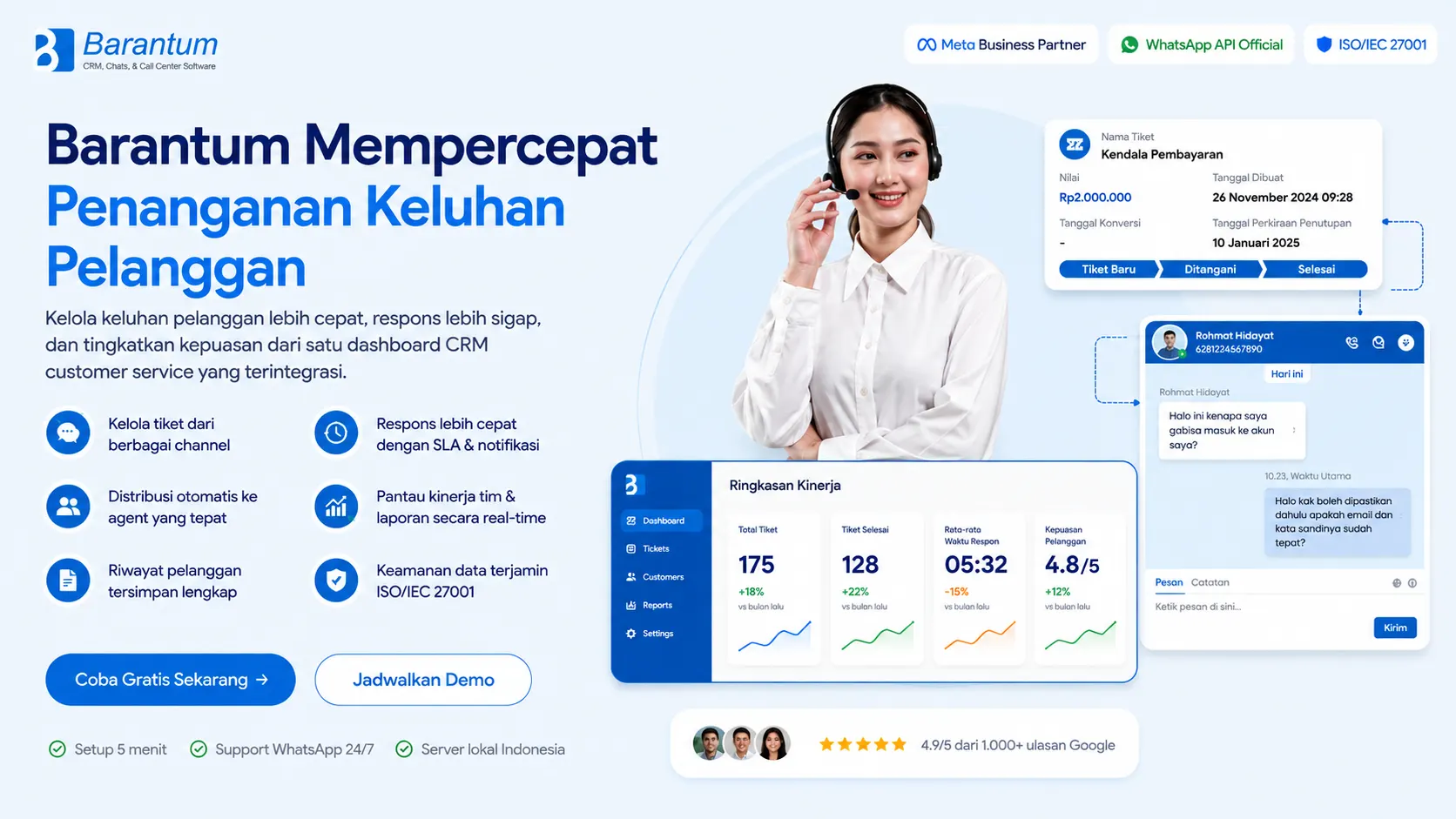 Barantum Percepat Pengangan Keluhan Pelanggan
