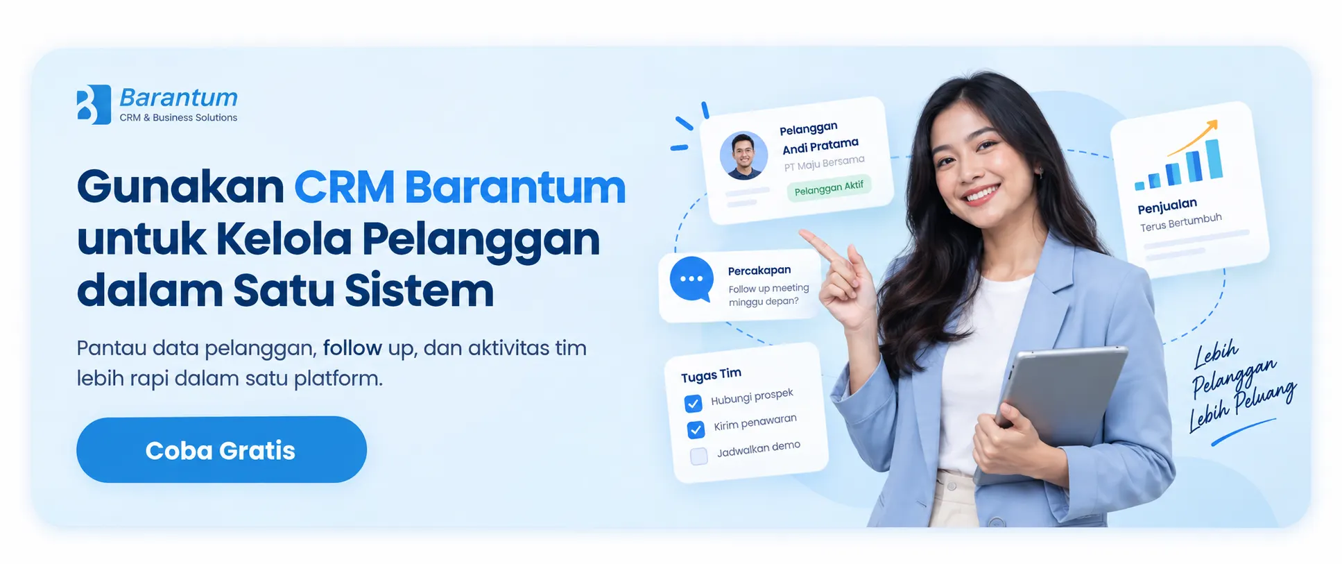 Gunakan CRM Barantum untuk Kelola Pelanggan dalam Satu Sistem