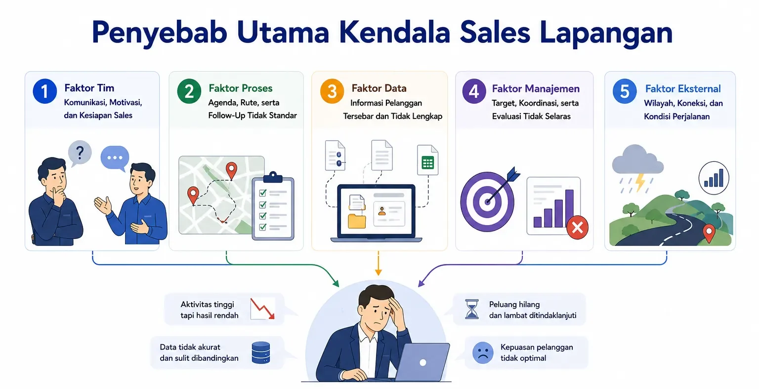 Penyebab Utama Kendala Sales Lapangan