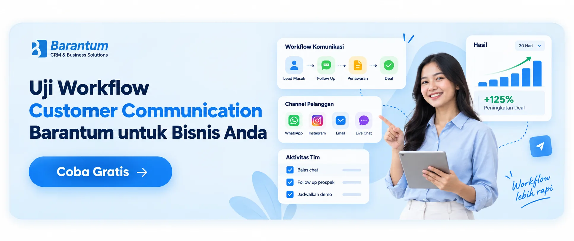 Uji Workflow Customer Communication Barantum untuk Bisnis Anda Uji Workflow Customer Communication Barantum untuk Bisnis Anda