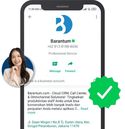Tingkatkan Penjualan & Maksimalkan Pertumbuhan Bisnis Anda Dengan WhatsApp Centang Hijau, Barantum